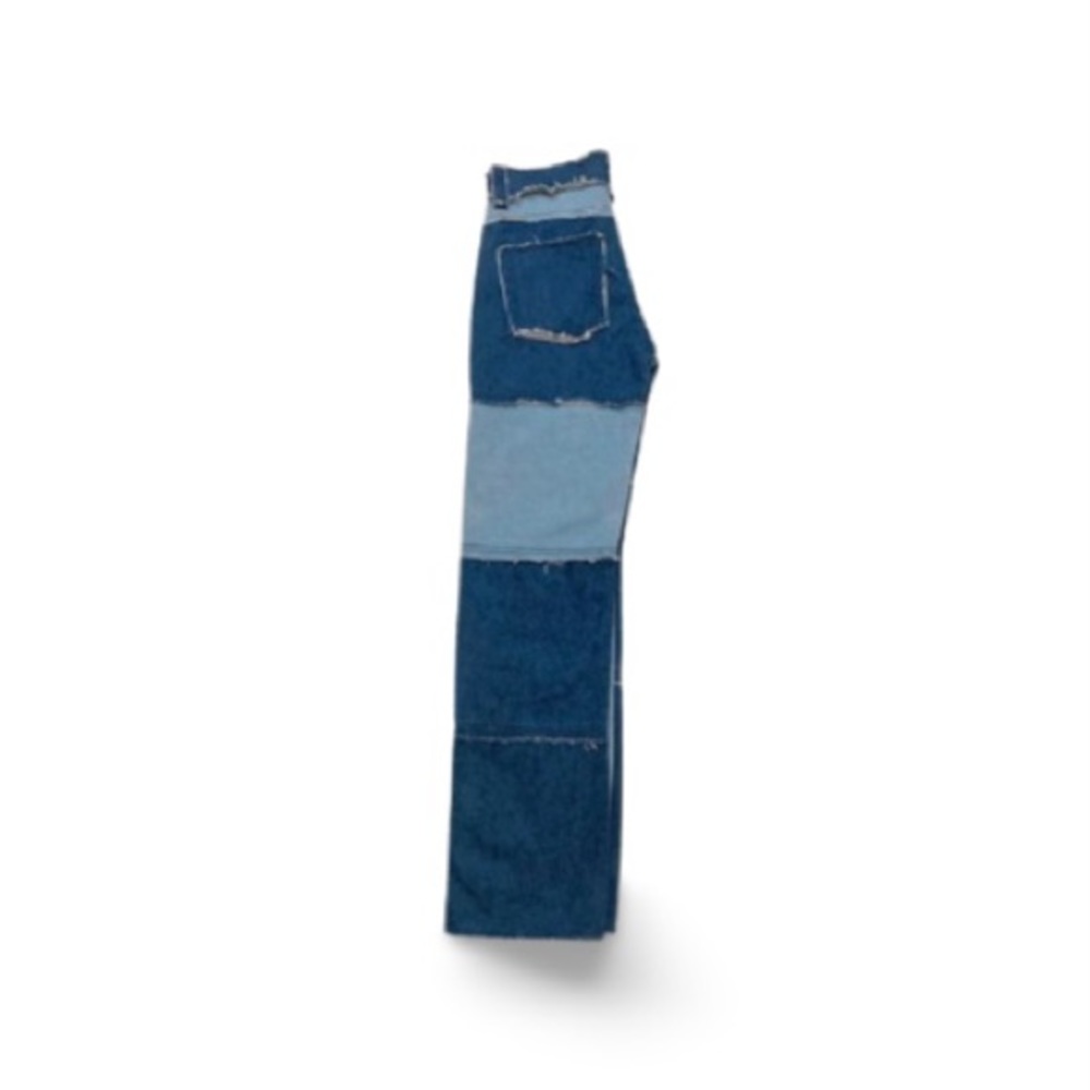 Fashion Sexy Lounge Distressed Patchwork High Waist Jeans - Size Medium - Picture 7 of 9